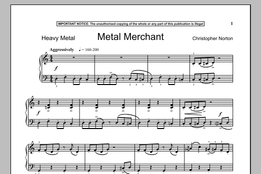 Download Christopher Norton Metal Merchant Sheet Music