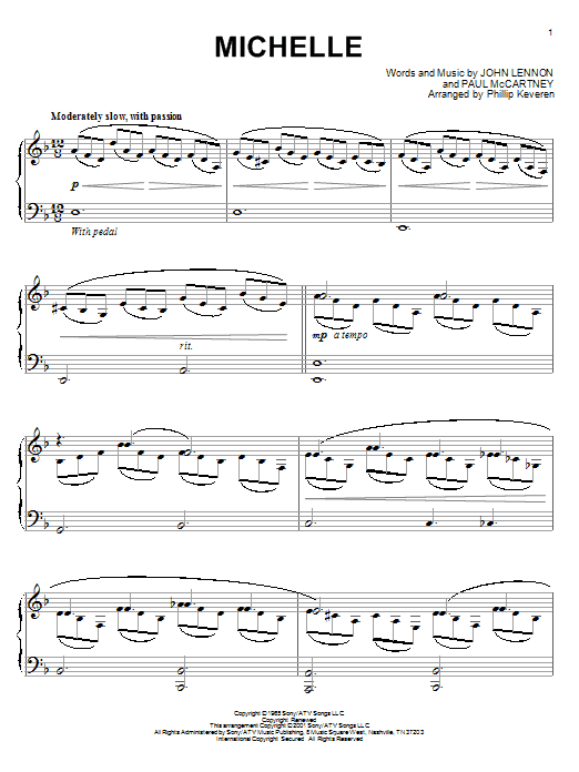 Download The Beatles Michelle Sheet Music