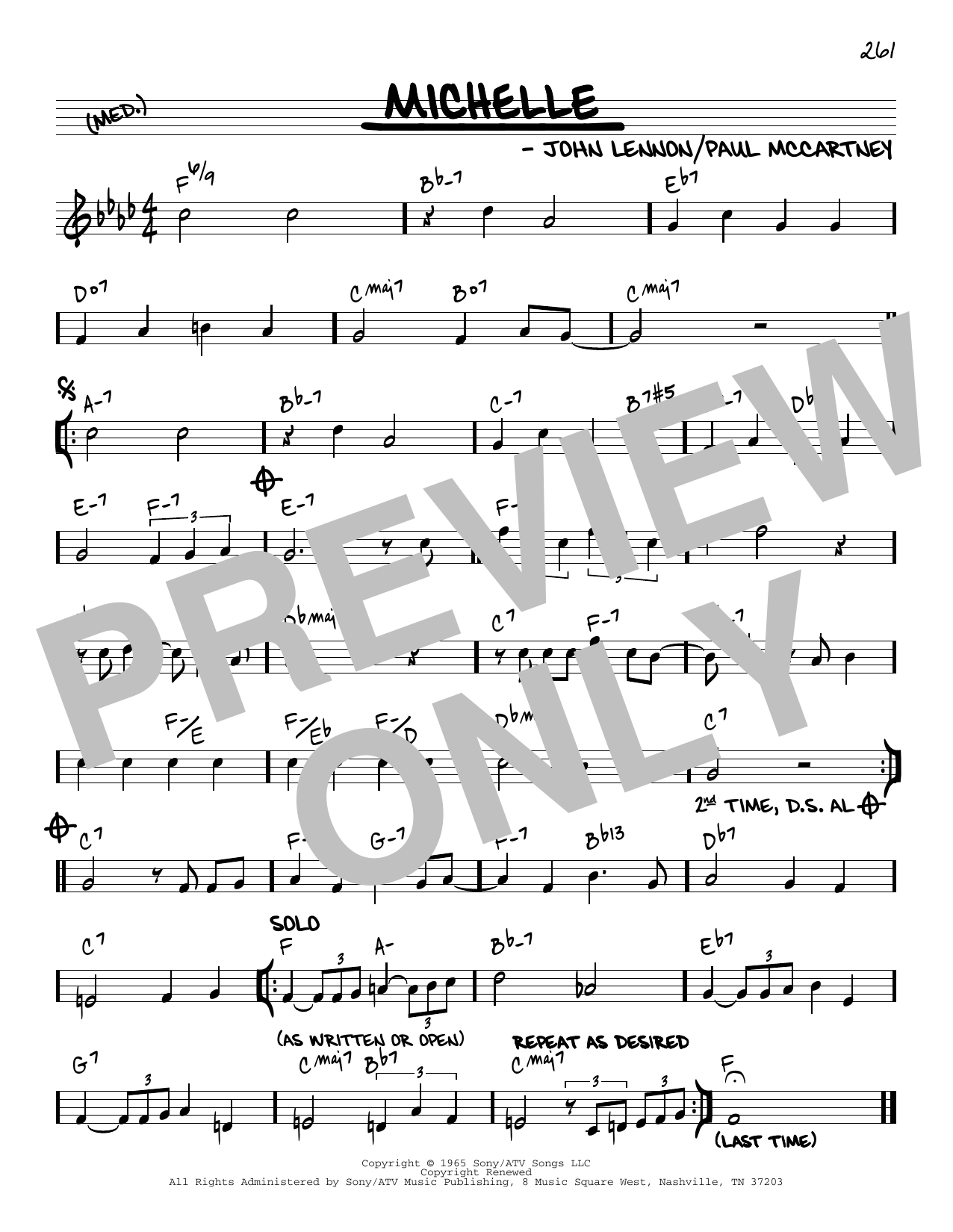Download The Beatles Michelle [Reharmonized version] (arr. J Sheet Music