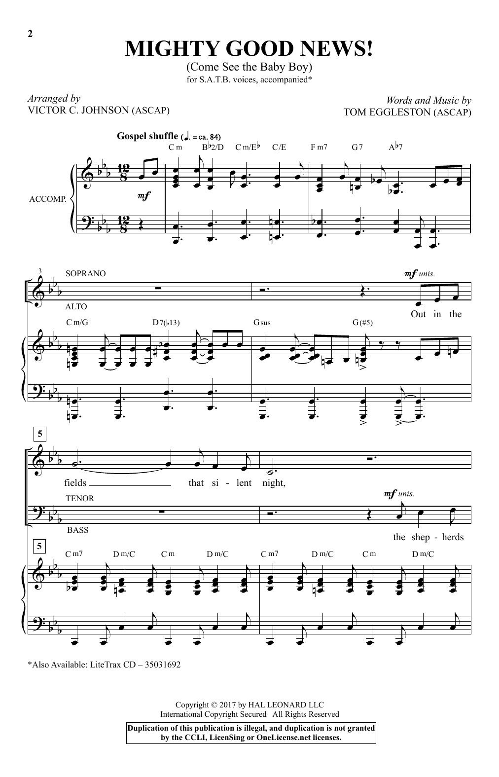 Download Victor C. Johnson Mighty Good News! (Come See The Baby Bo Sheet Music