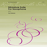 Download or print Miniature Suite for Saxophones - 1st Eb Alto Saxophone Sheet Music Printable PDF 2-page score for Concert / arranged Woodwind Ensemble SKU: 374239.