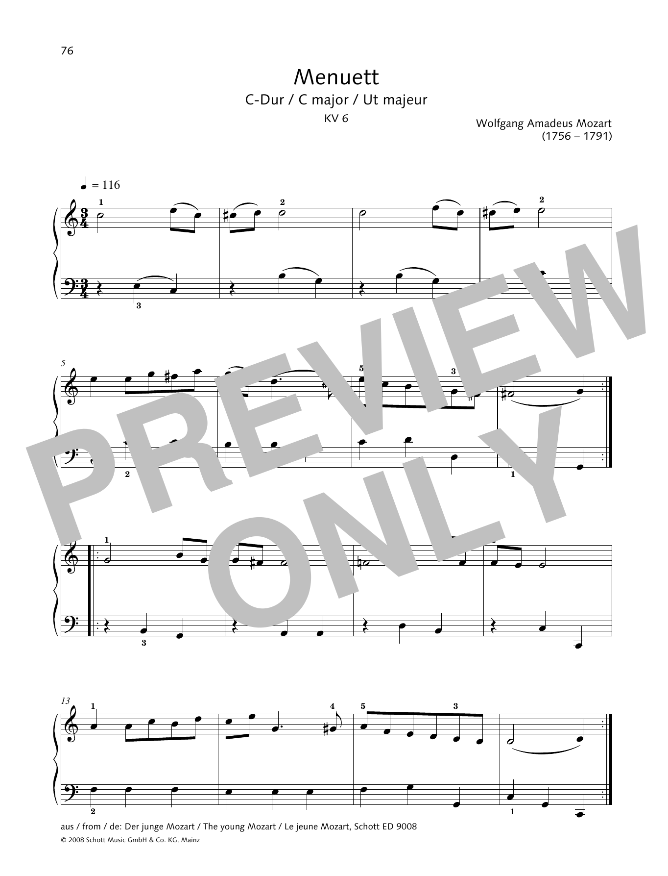 Download Hans-Gunter Heumann Minuet in C major Sheet Music
