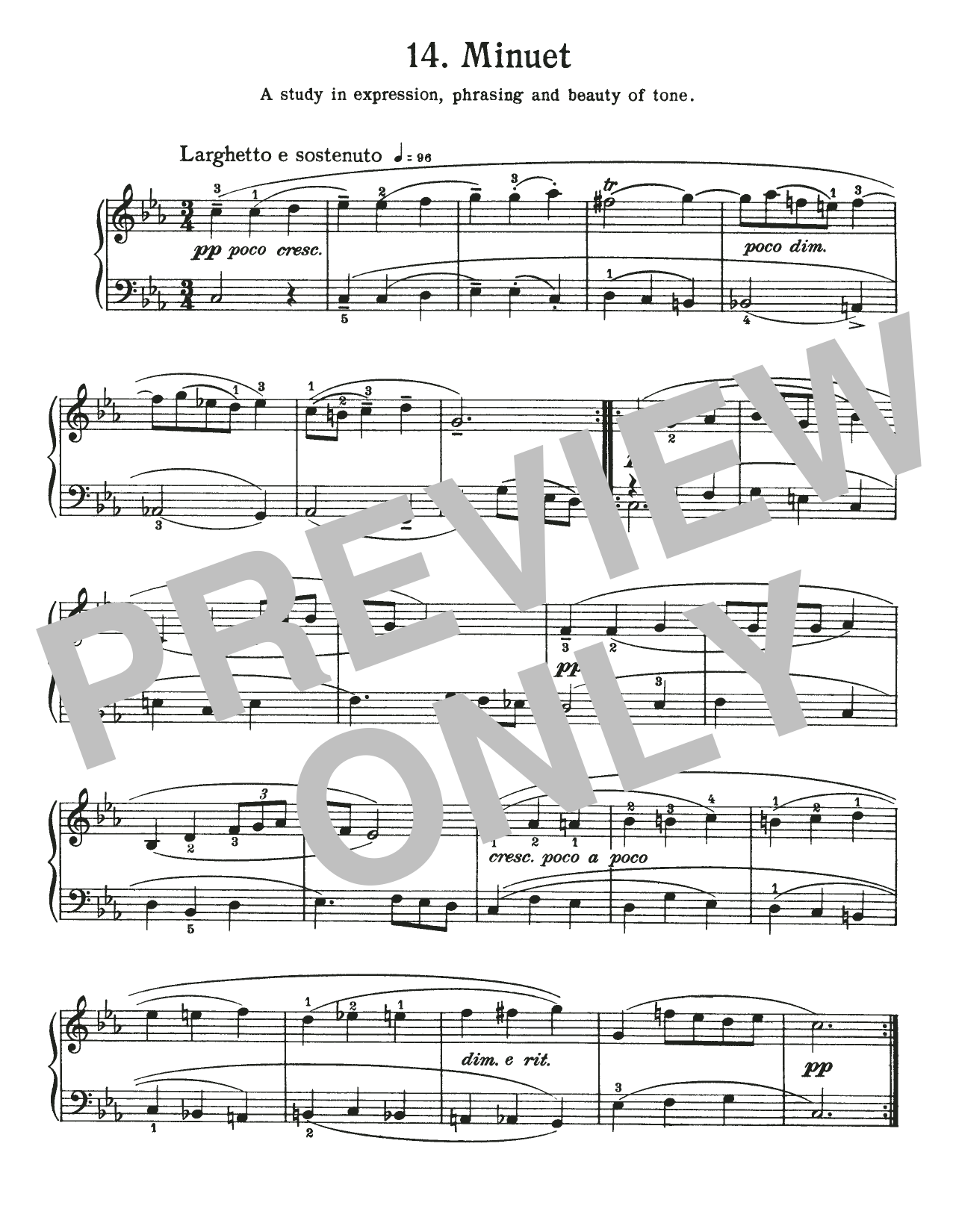 Download Johann Sebastian Bach Minuet In C Minor, BWV Appendix 121 Sheet Music