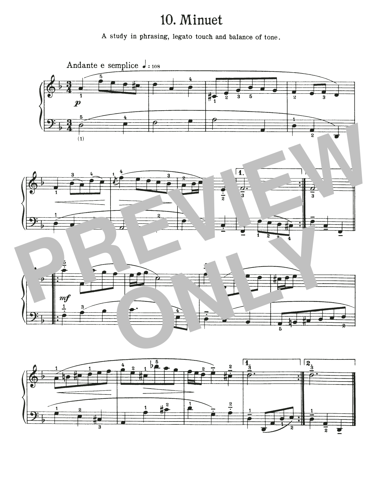 Download Johann Sebastian Bach Minuet In D Minor, BWV Appendix 132 Sheet Music
