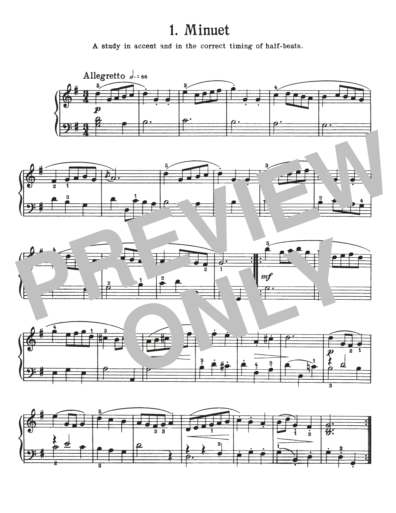 Download Johann Sebastian Bach Minuet In G Major, BWV Anh. 114 Sheet Music