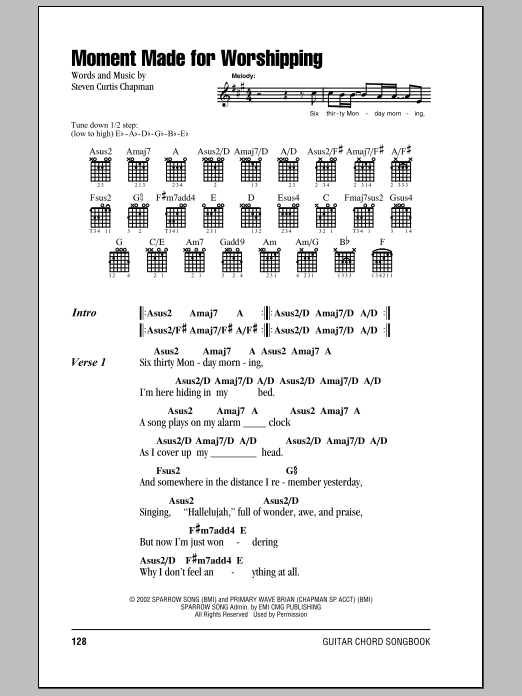 Download Steven Curtis Chapman Moment Made For Worshipping Sheet Music