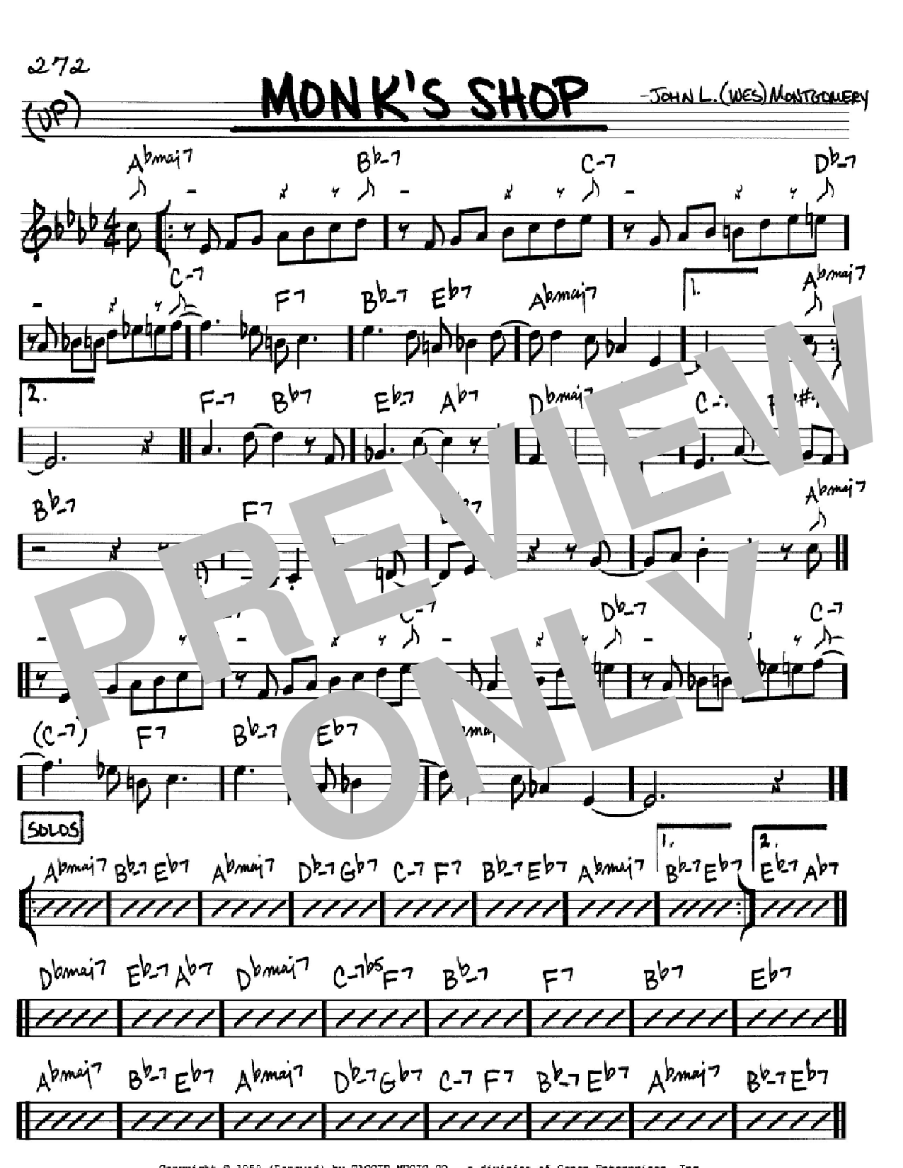 Download Wes Montgomery Monk's Shop Sheet Music