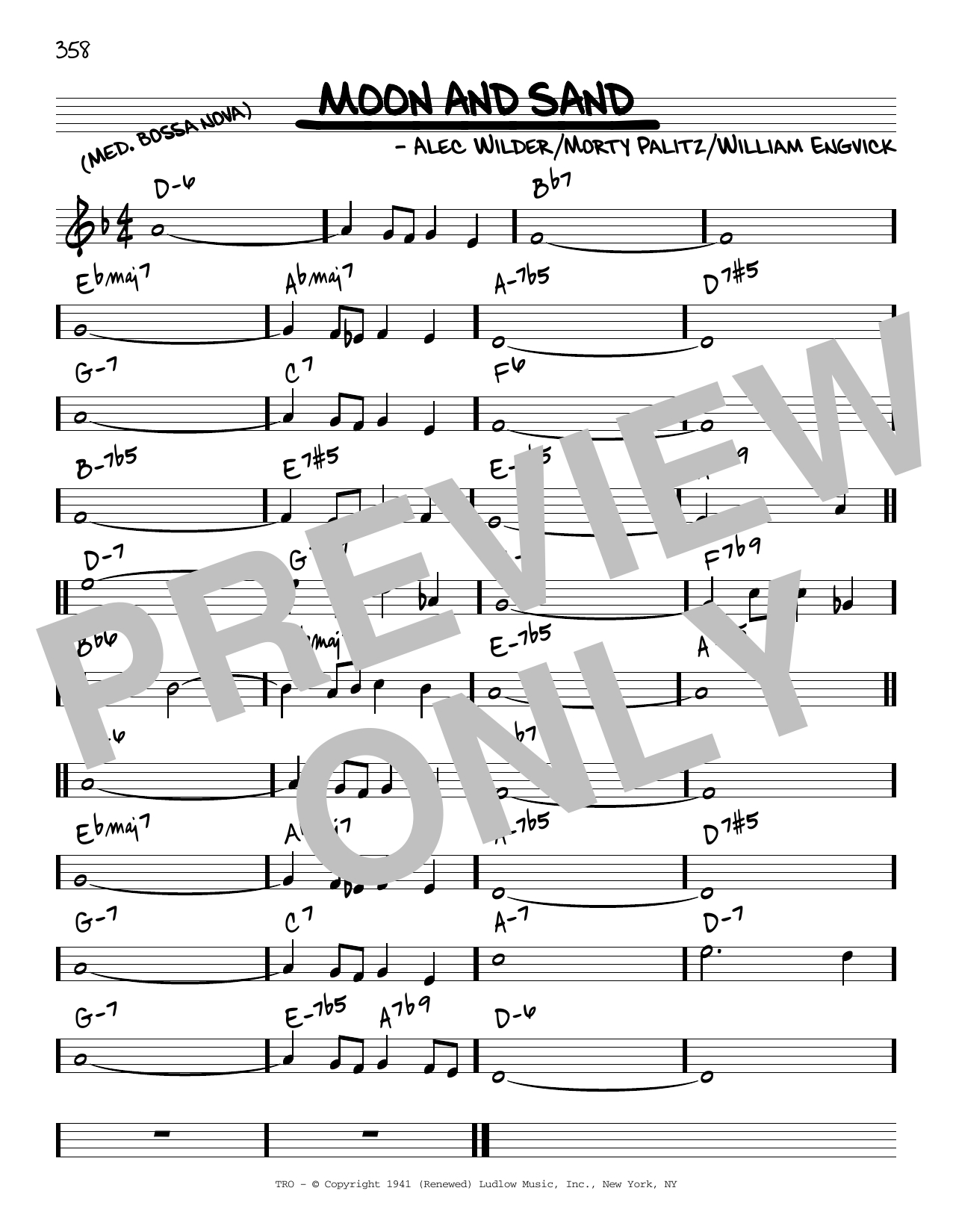 Download Alec Wilder Moon And Sand Sheet Music