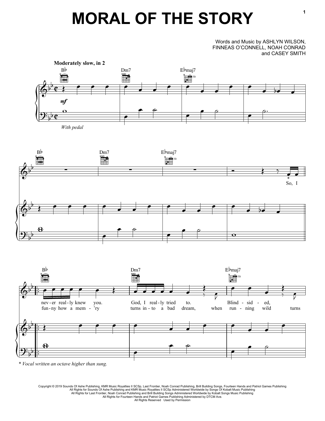 Download Ashe Moral Of The Story Sheet Music