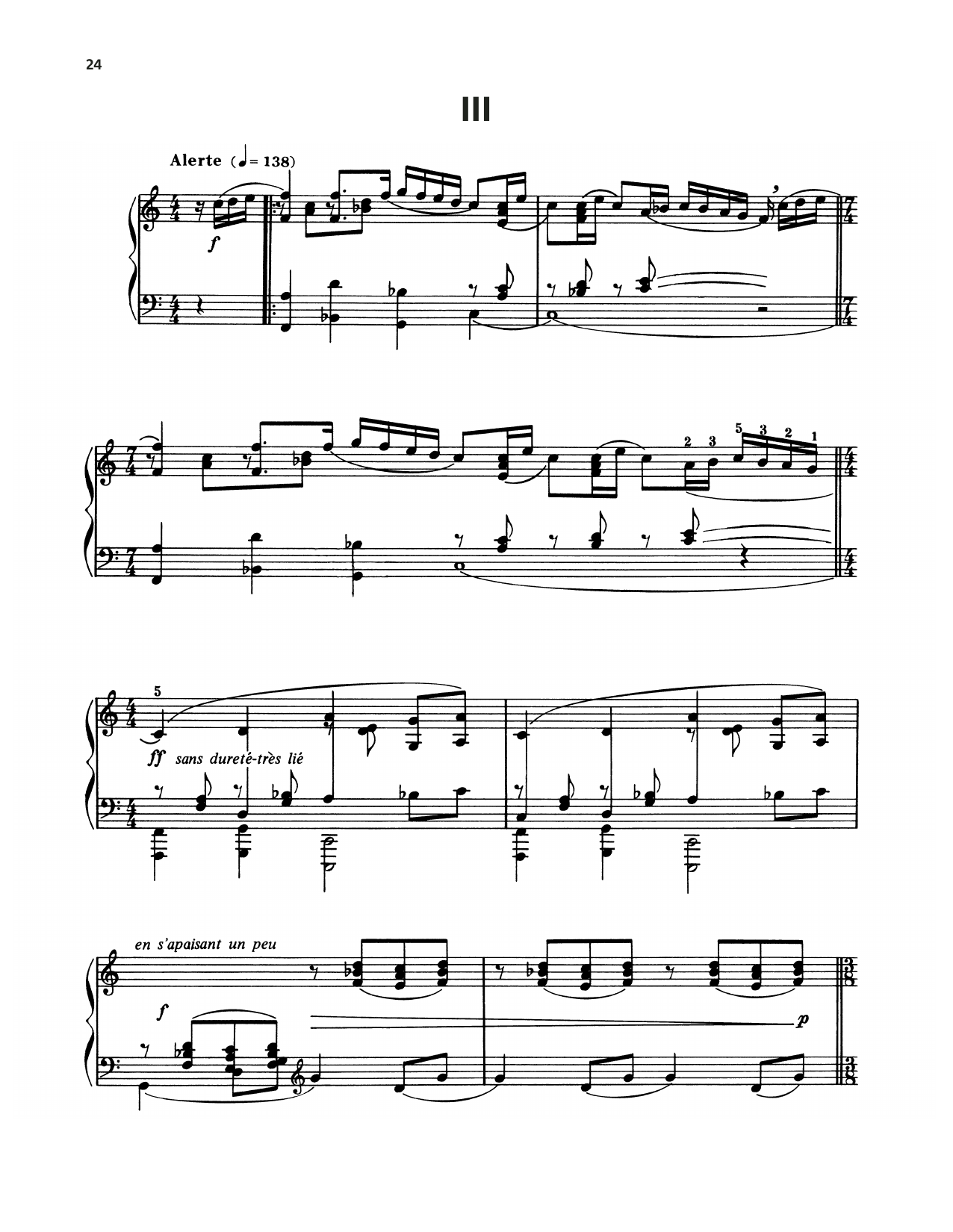 Download Francis Poulenc Mouvements Perpetuel Three Sheet Music