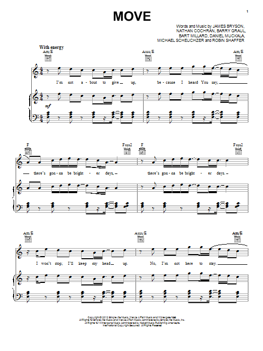 Download MercyMe Move Sheet Music