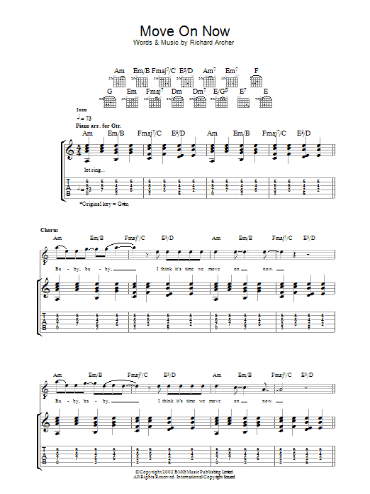 Download Hard-Fi Move On Now Sheet Music