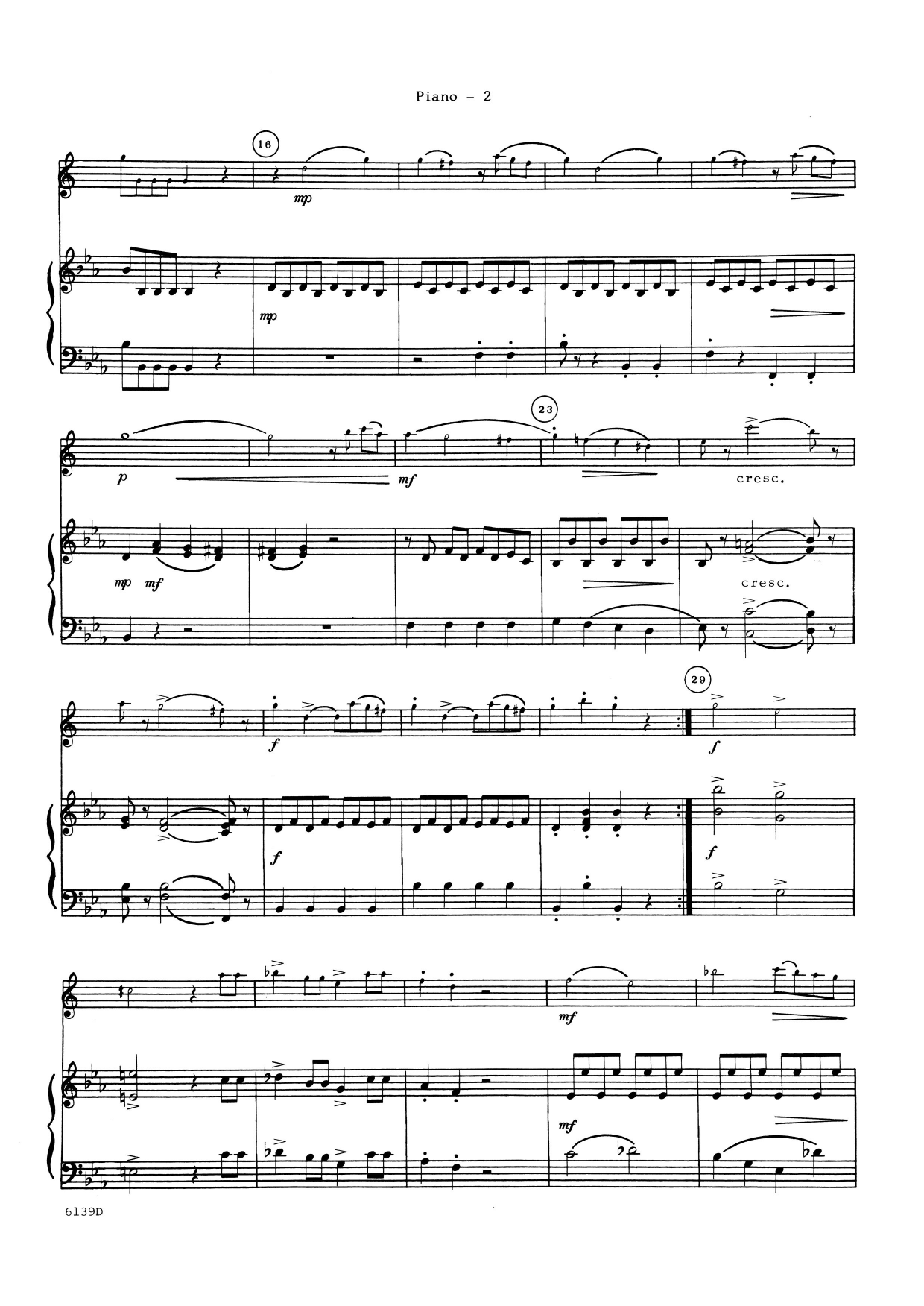 Download Jay Ernst Mozart Sonatina (K. 439B) - Piano Accom Sheet Music