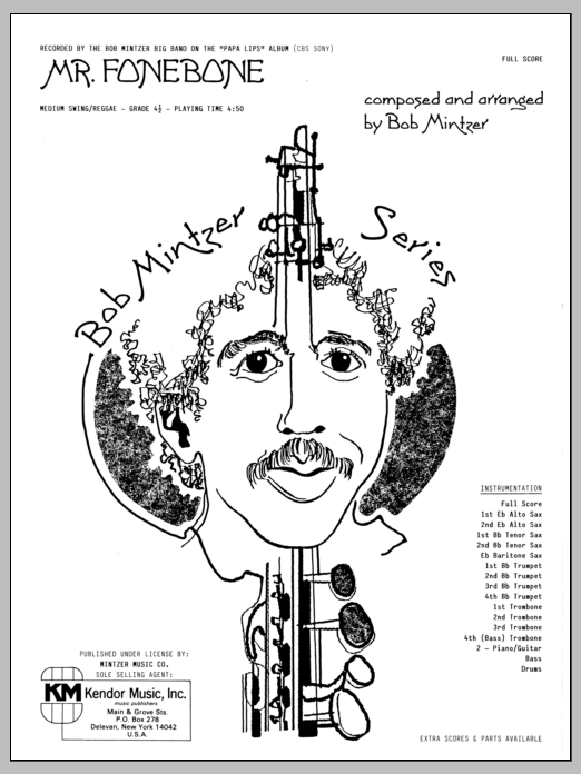 Download Bob Mintzer Mr. Fonebone - Full Score Sheet Music