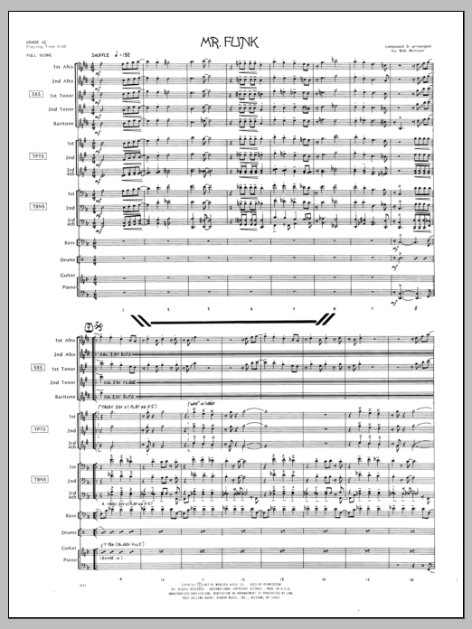 Download Bob Mintzer Mr. Funk - Full Score Sheet Music
