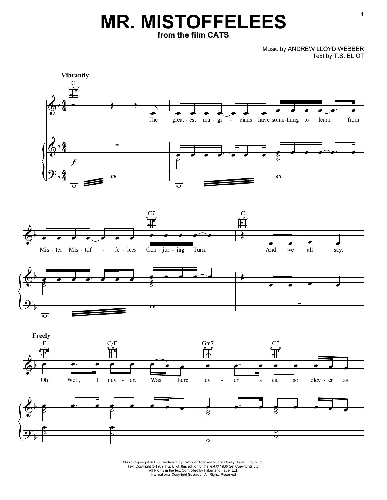 Download Laurie Davidson Mr. Mistoffelees (from the Motion Pictu Sheet Music