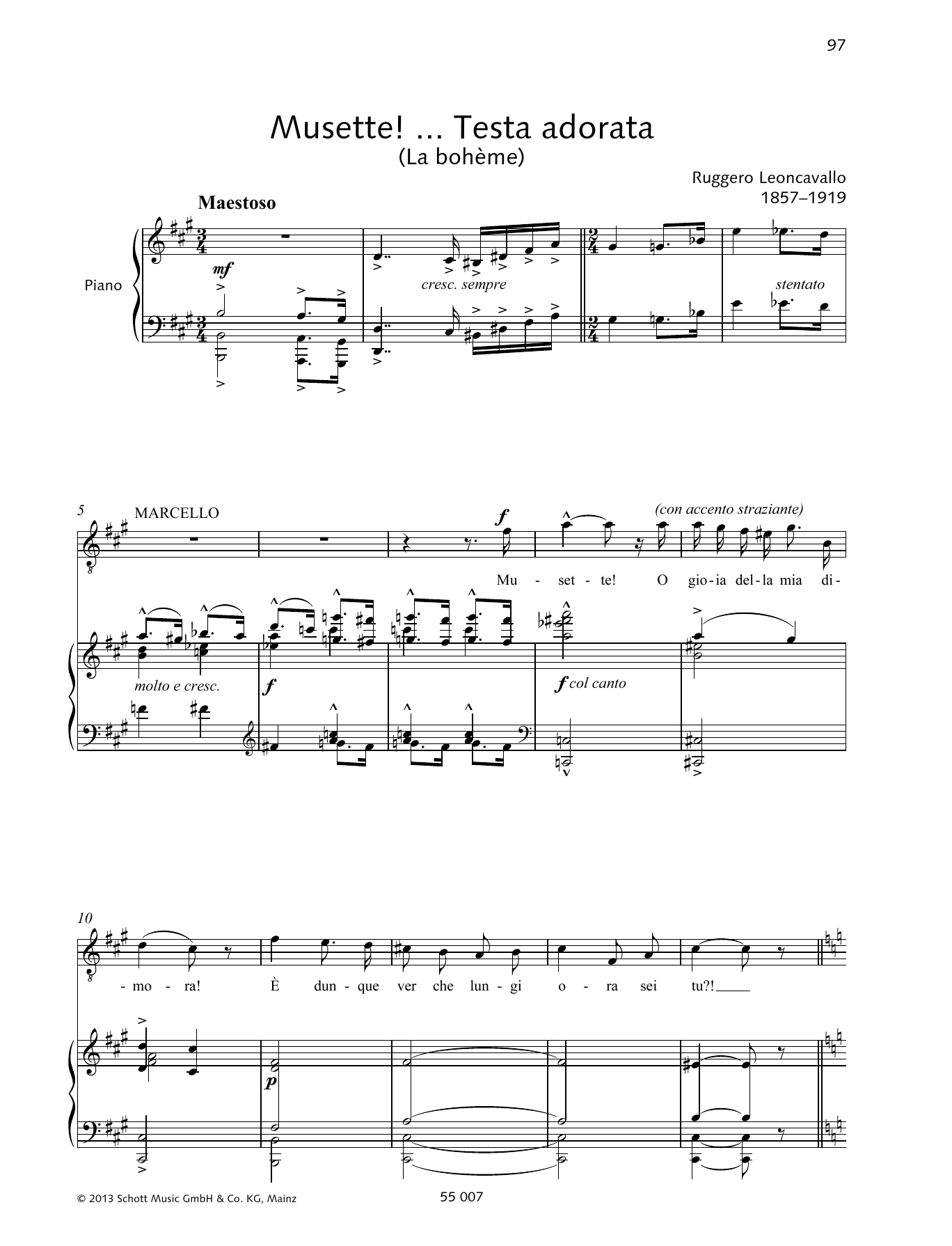 Download Francesca Licciarda Musette! ... Testa adorata Sheet Music