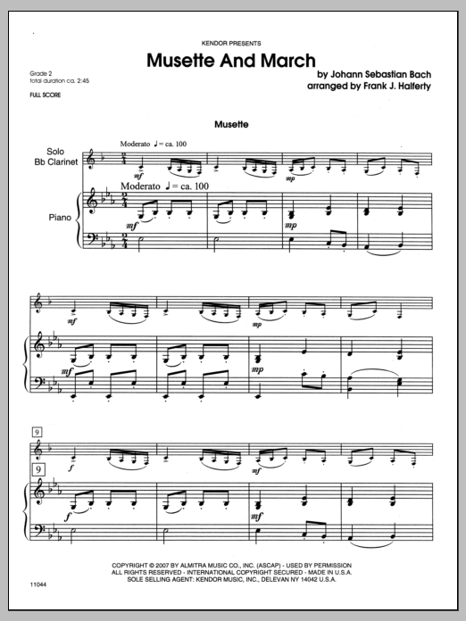 Download Halferty Musette And March - Piano Sheet Music