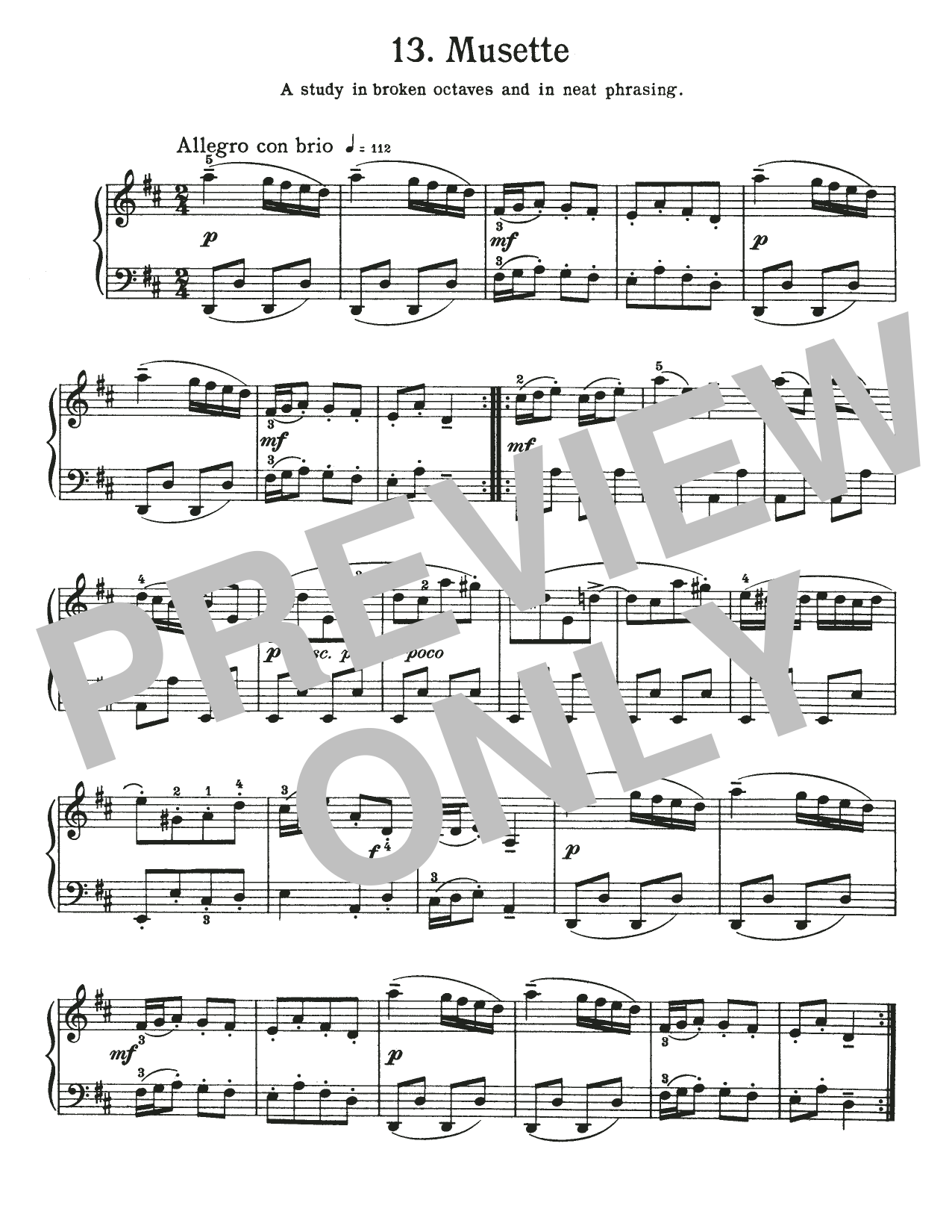 Download Johann Sebastian Bach Musette In D Major, BWV Appendix 126 Sheet Music