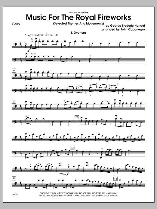 Download John Caponegro Music For The Royal Fireworks (Selected Sheet Music