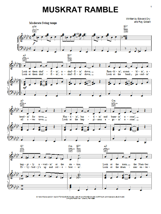 Download Louis Armstrong Muskrat Ramble Sheet Music