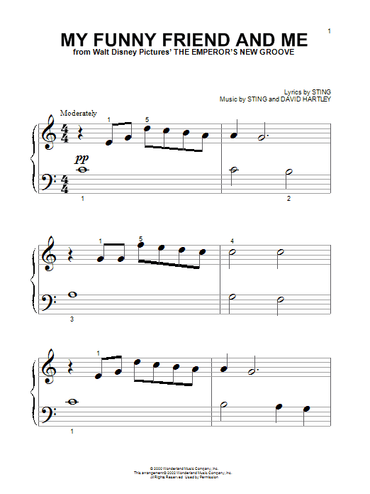 Download Sting My Funny Friend And Me Sheet Music