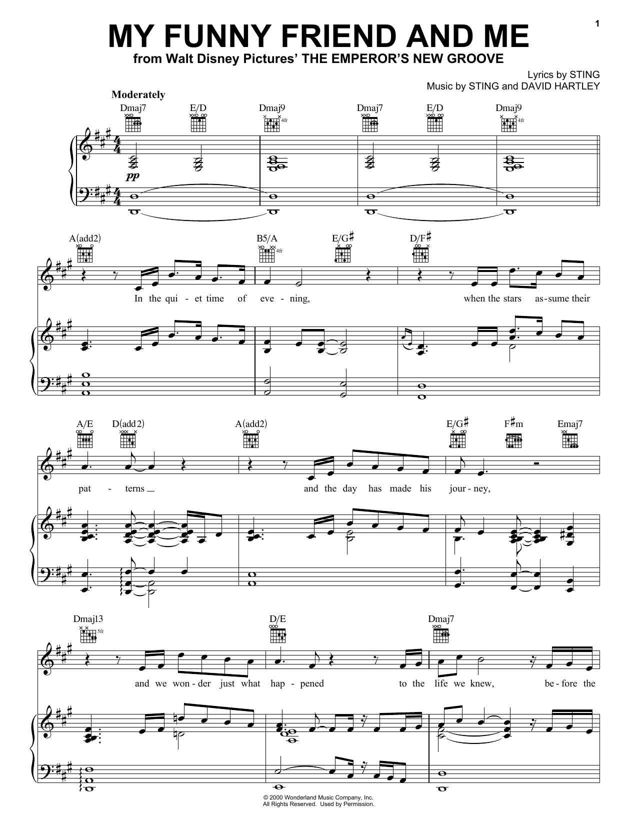Download Sting My Funny Friend And Me Sheet Music