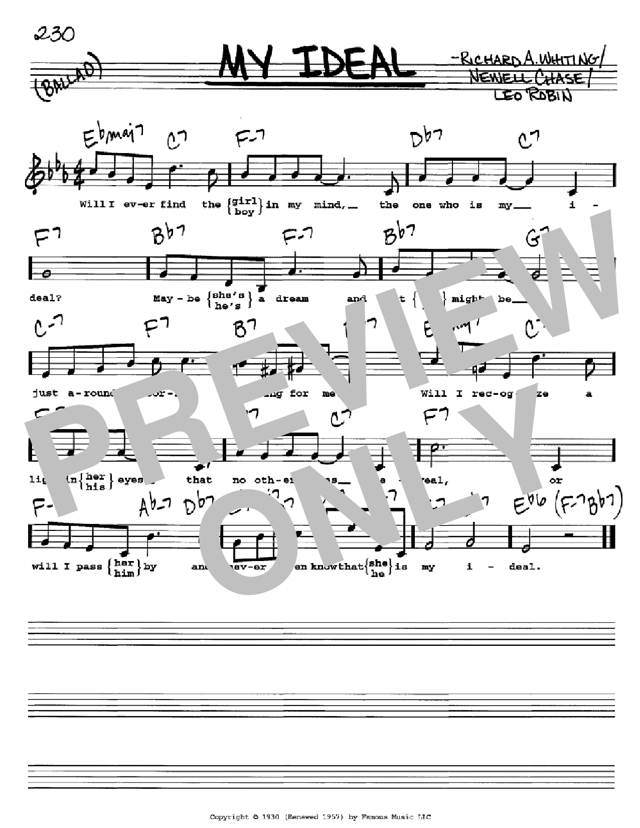 Download John Coltrane My Ideal Sheet Music