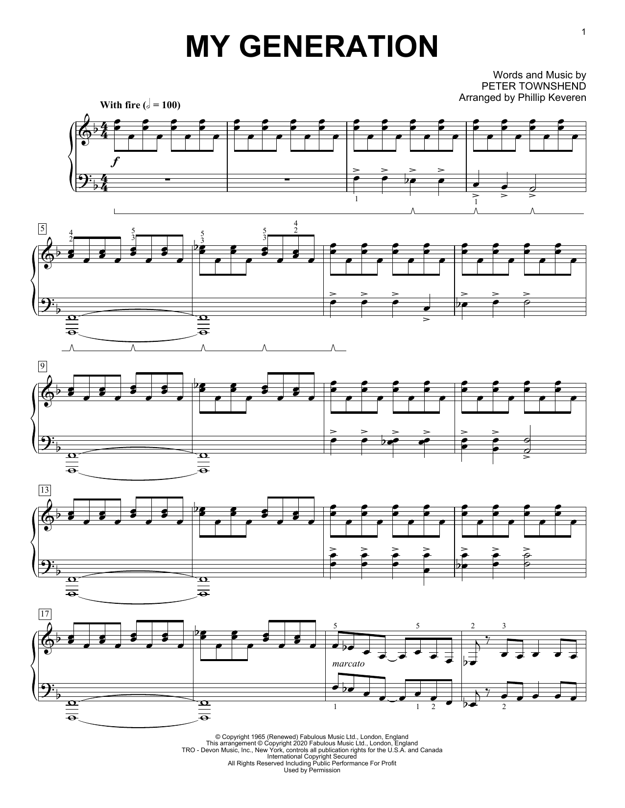 Download The Who My Generation [Classical version] (arr. Sheet Music