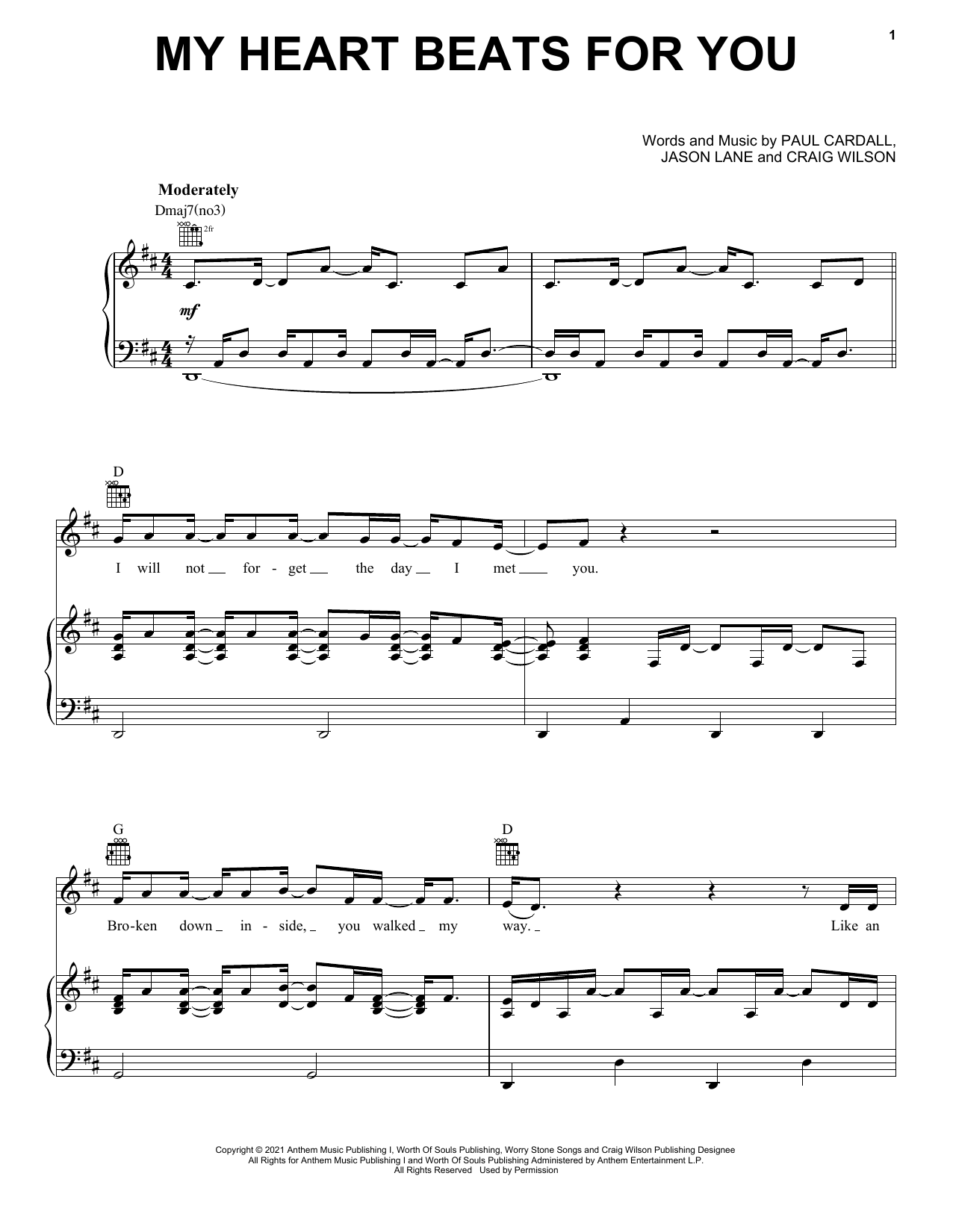 Download Paul Cardall and David Archuleta My Heart Beats For You Sheet Music
