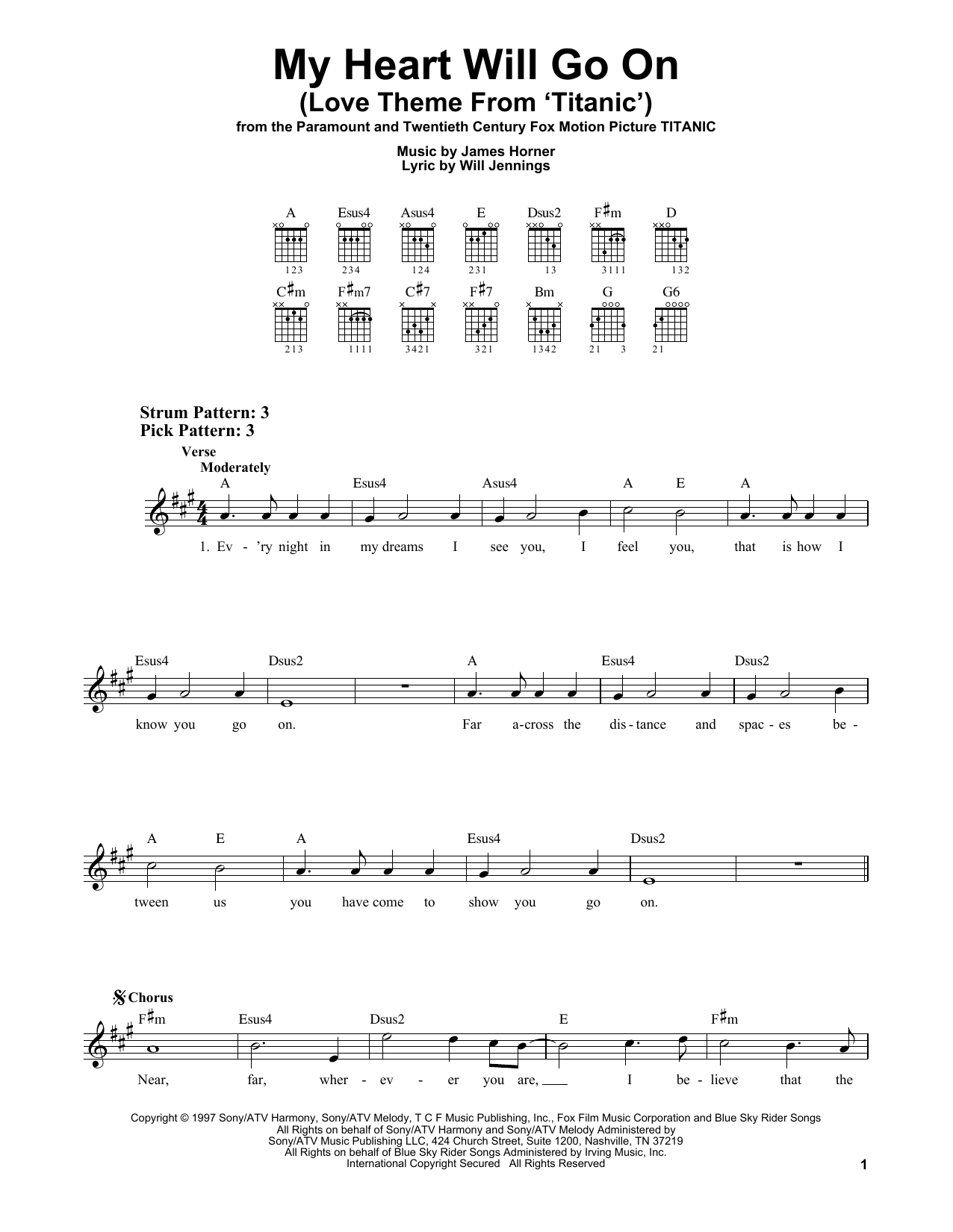 Download Celine Dion My Heart Will Go On (from Titanic) Sheet Music