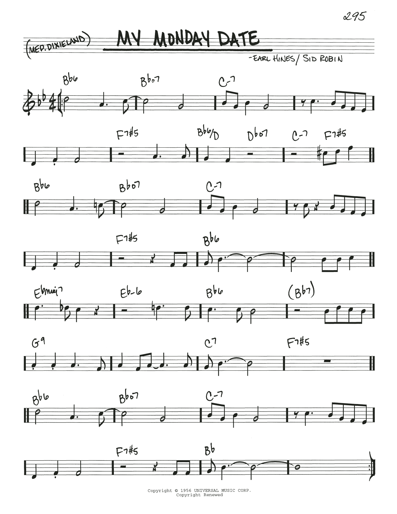 Download Louis Armstrong My Monday Date Sheet Music