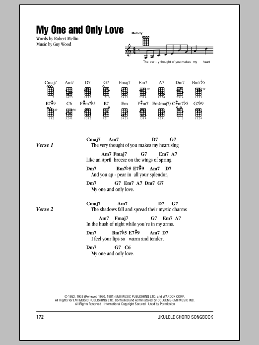Download Frank Sinatra My One And Only Love Sheet Music