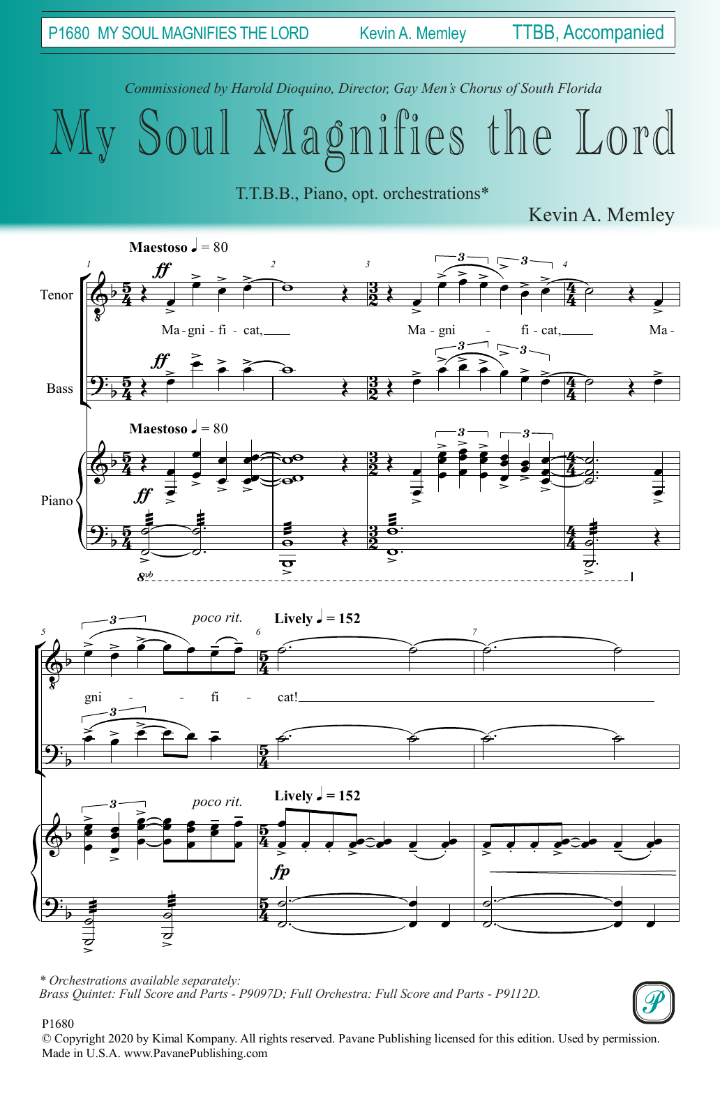 Download Kevin A. Memley My Soul Magnifies the Lord Sheet Music