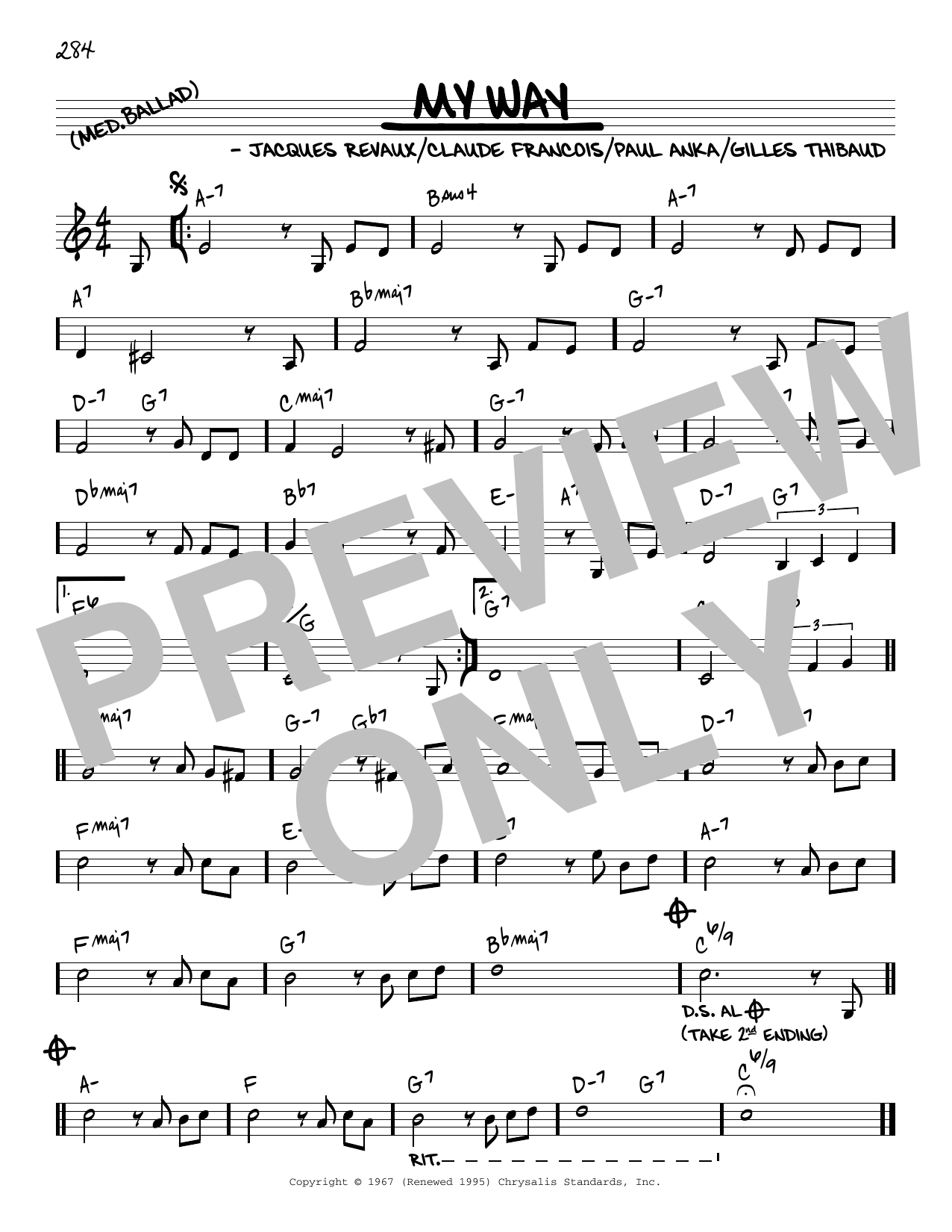 Download Frank Sinatra My Way [Reharmonized version] (arr. Jac Sheet Music