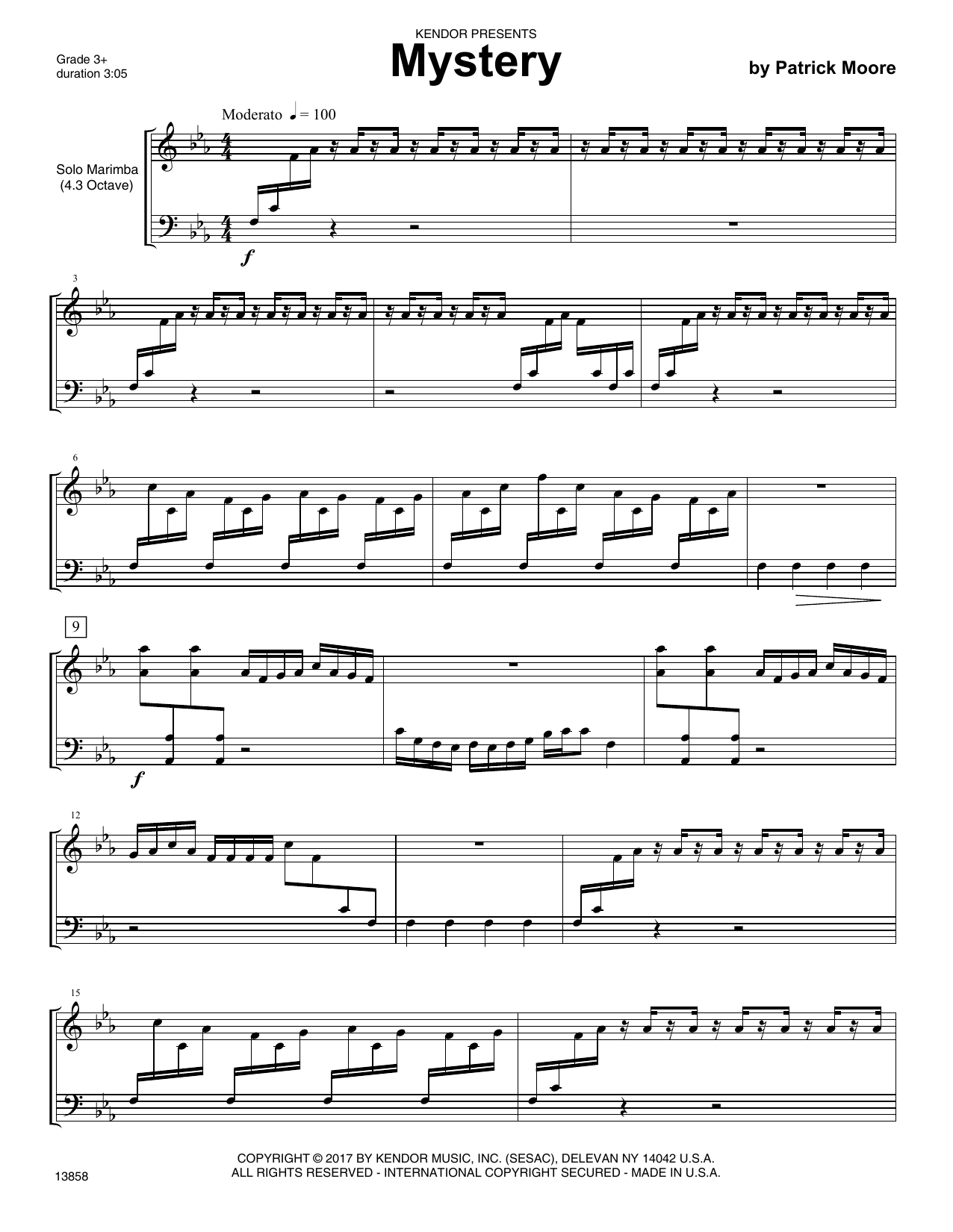Download Patrick Moore Mystery Sheet Music