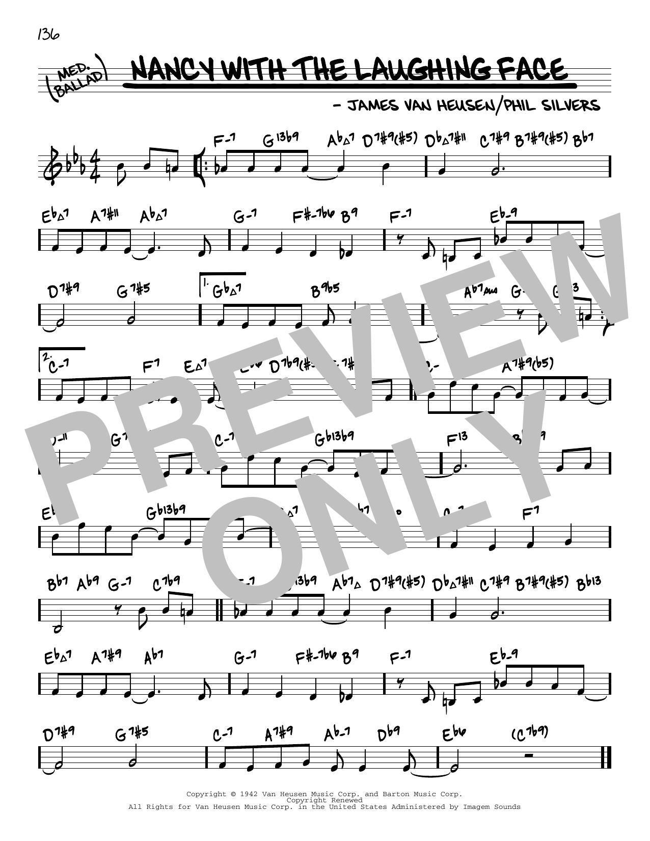 Download Frank Sinatra Nancy With The Laughing Face (arr. Davi Sheet Music