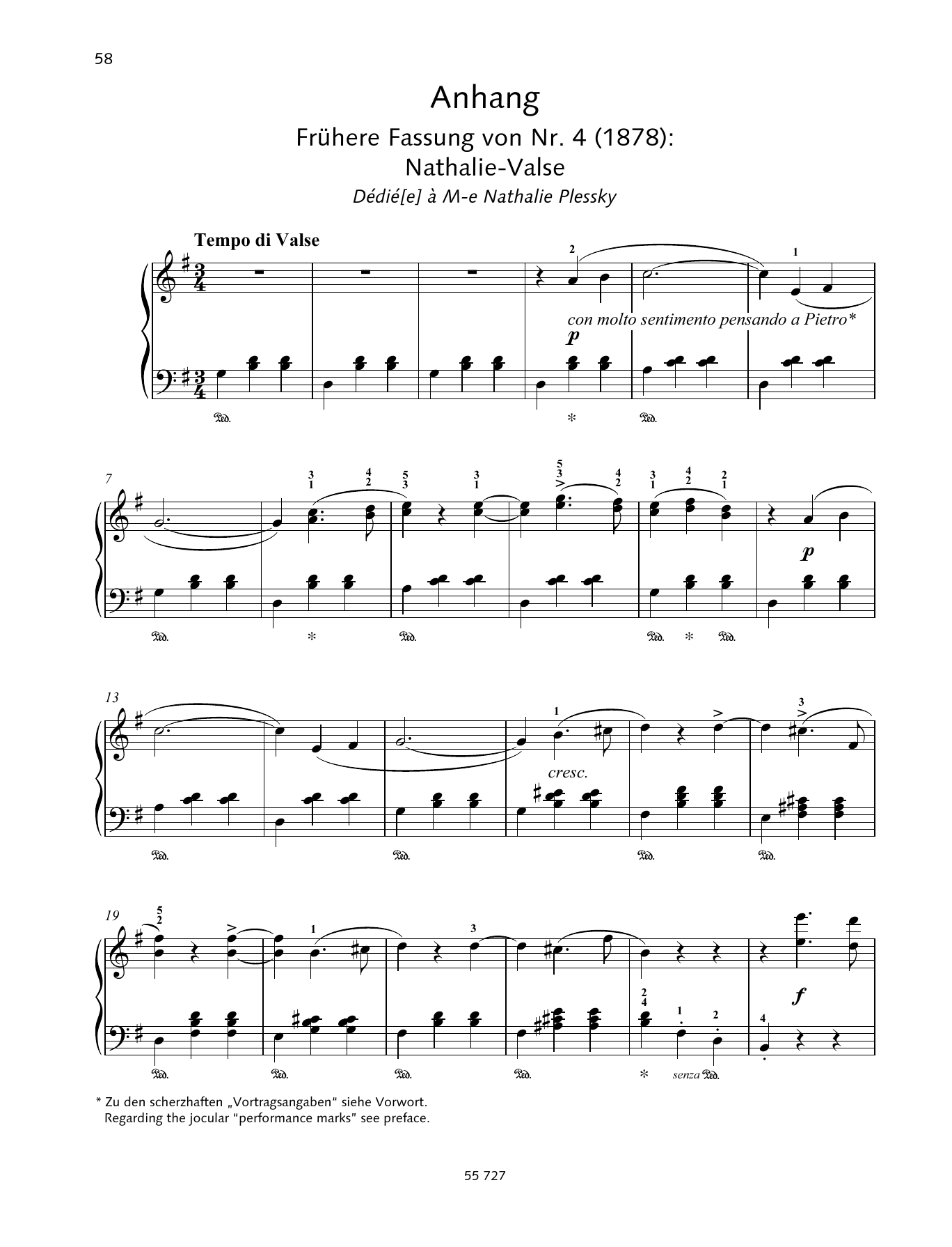 Download Pyotr Il'yich Tchaikovsky Natha-Valse Sheet Music
