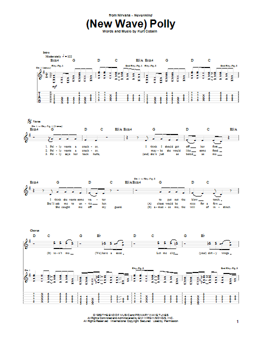 Download Nirvana (New Wave) Polly Sheet Music