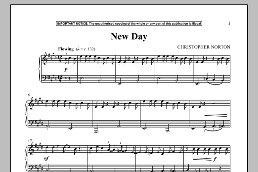 Download Christopher Norton New Day Sheet Music