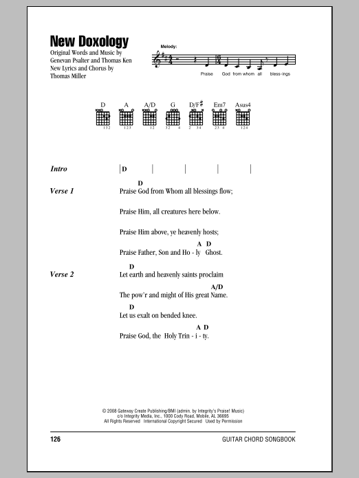 Download Genevan Psalter New Doxology Sheet Music