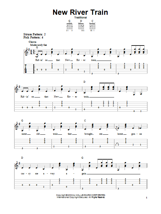 Download Traditional New River Train Sheet Music