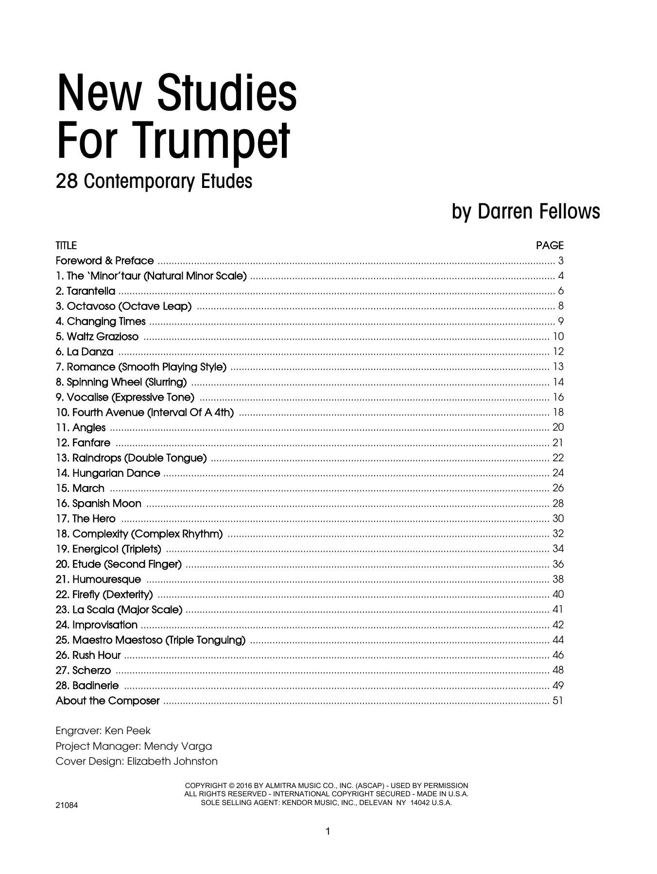 Download Darren Fellows New Studies For Trumpet, 28 Contemporar Sheet Music