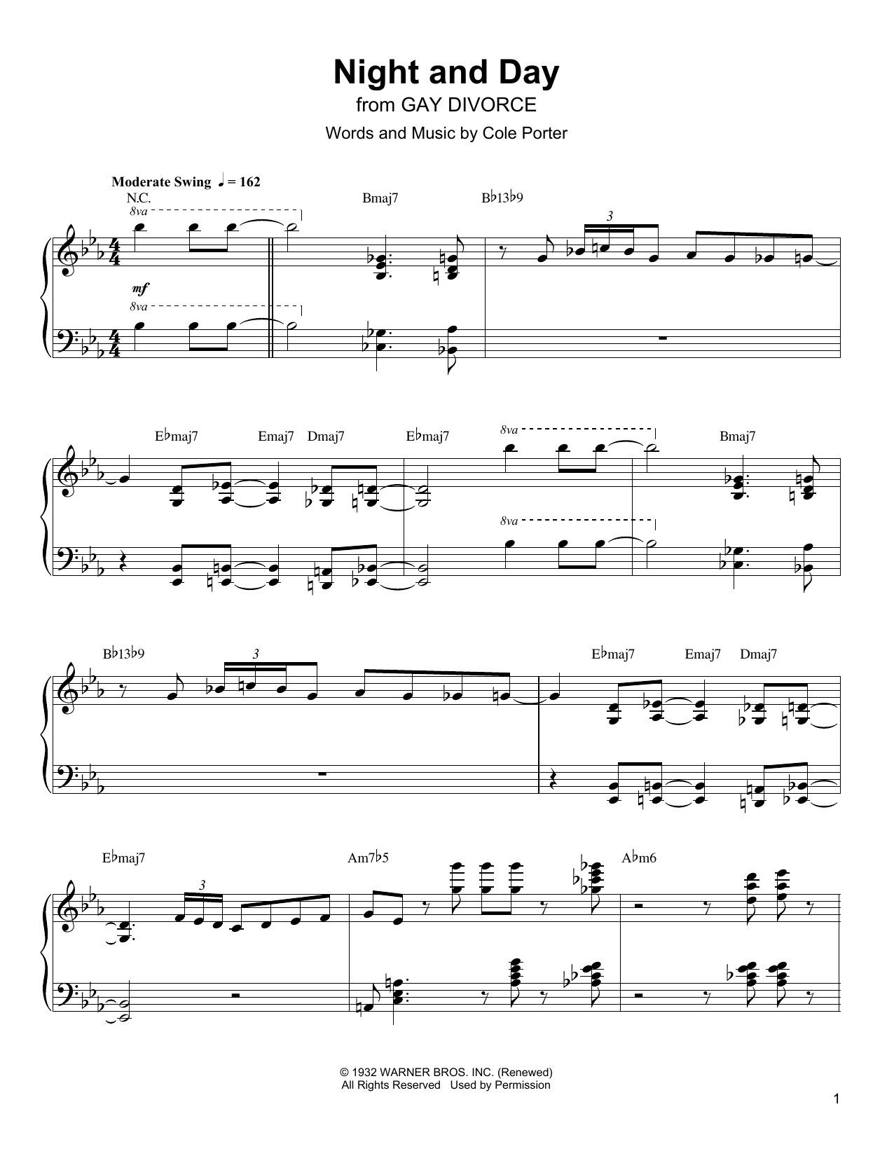 Download Oscar Peterson Night And Day Sheet Music