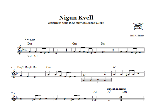 Download Joel N. Eglash Nigun Kvell (Wordless Melody) Sheet Music