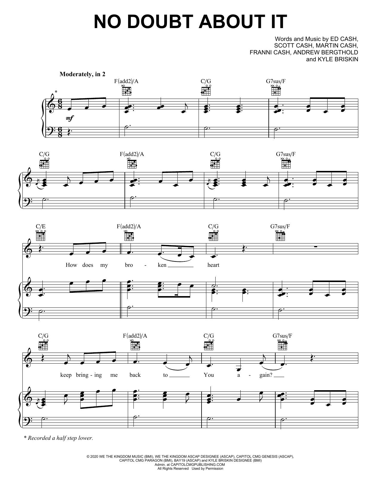 Download We The Kingdom No Doubt About It Sheet Music