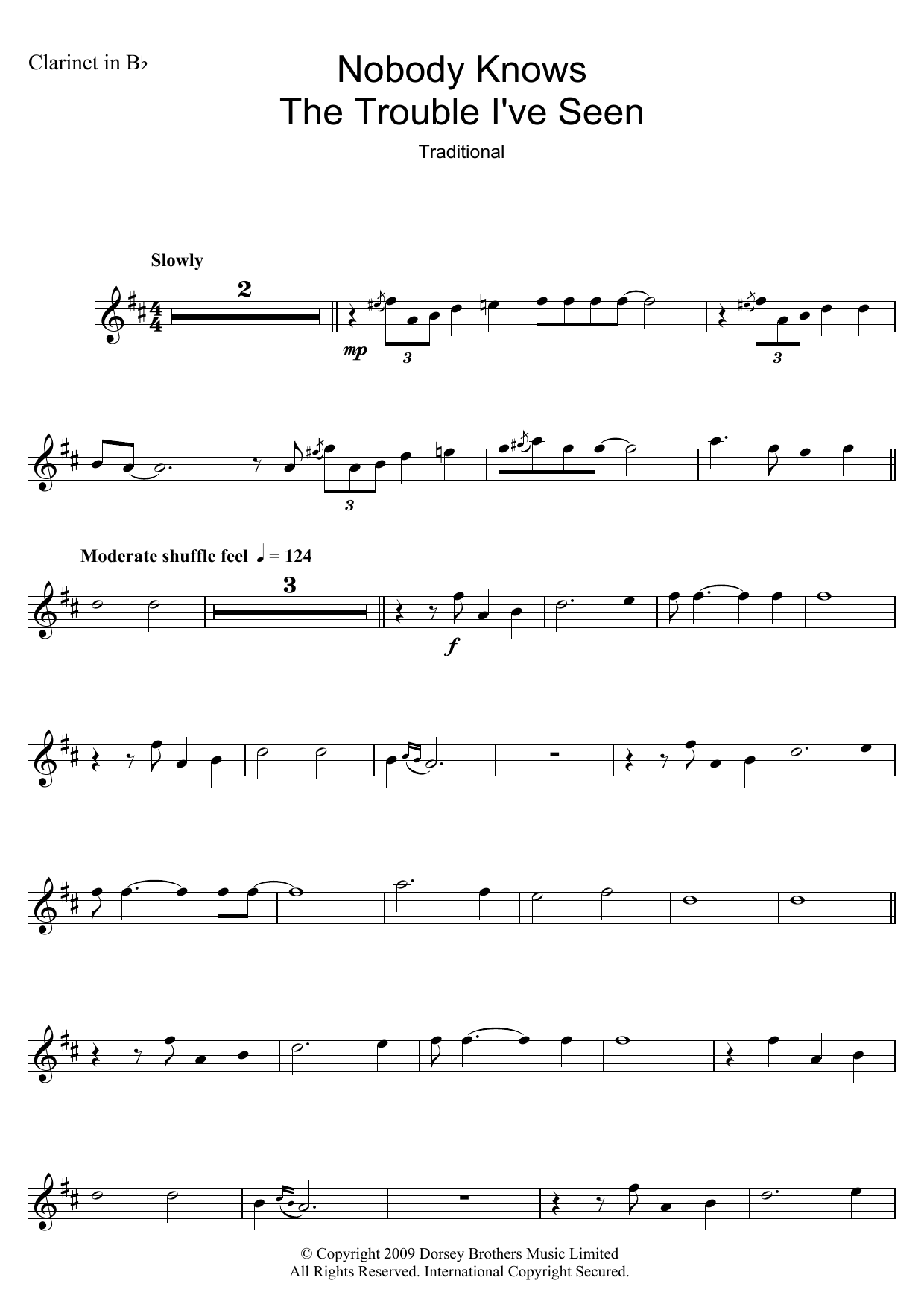 Download Louis Armstrong Nobody Knows The Trouble I've Seen Sheet Music