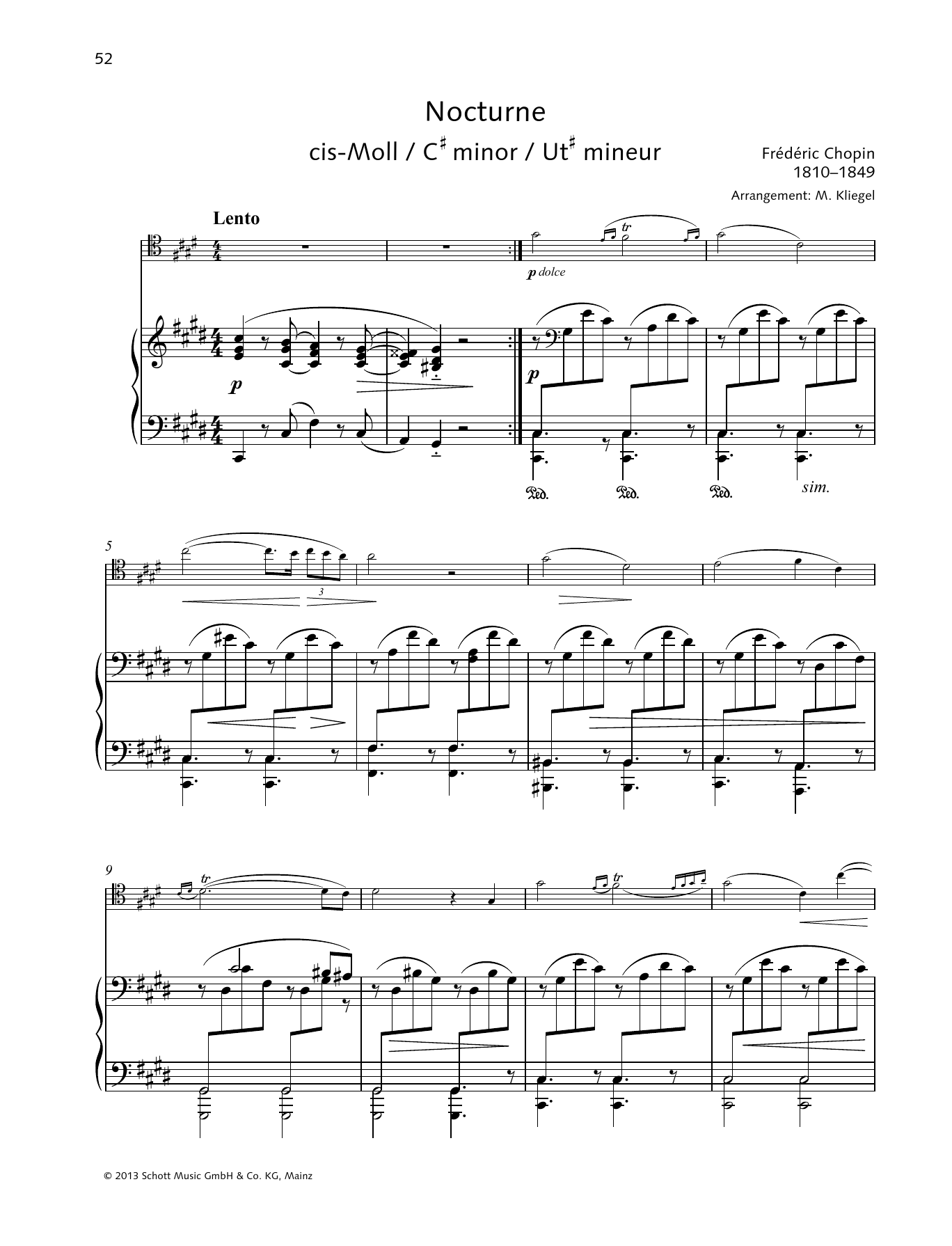 Download Frédéric Chopin Nocturne Sheet Music