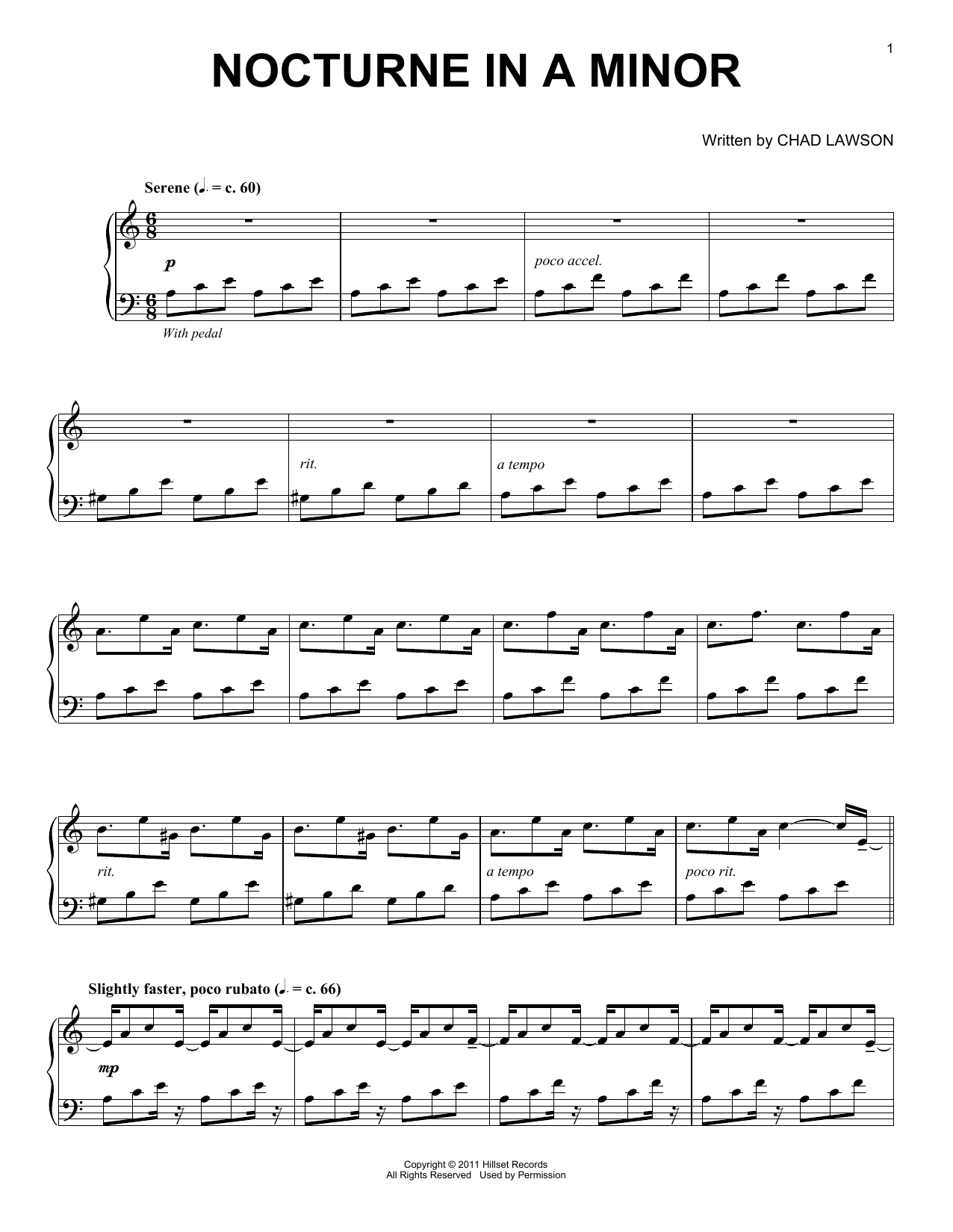 Download Chad Lawson Nocturne In A Minor Sheet Music