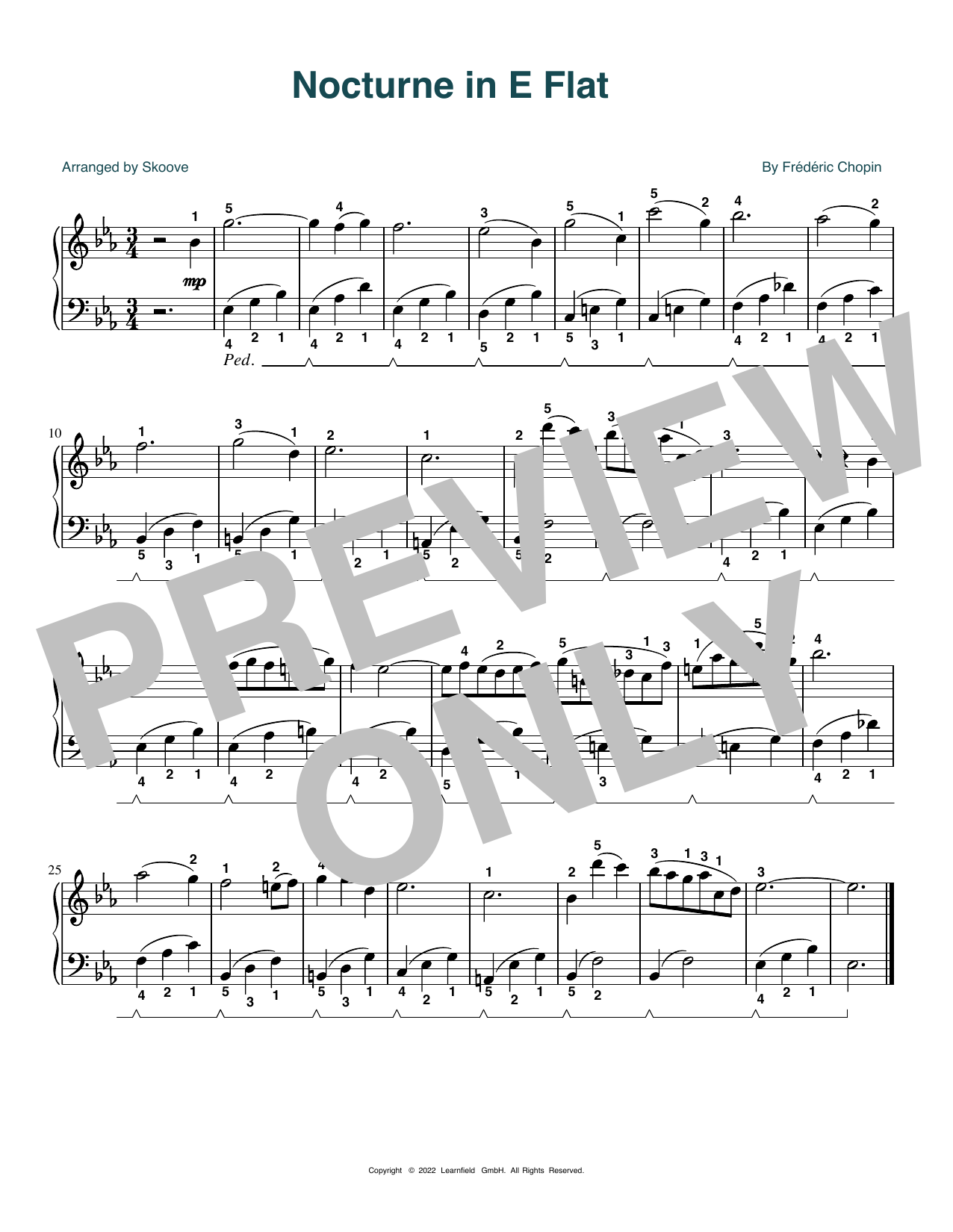 Download Frederic Chopin Nocturne In E-flat (arr. Skoove) Sheet Music